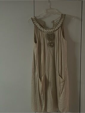 Laundry by Design Cream Embellished Mini Dress